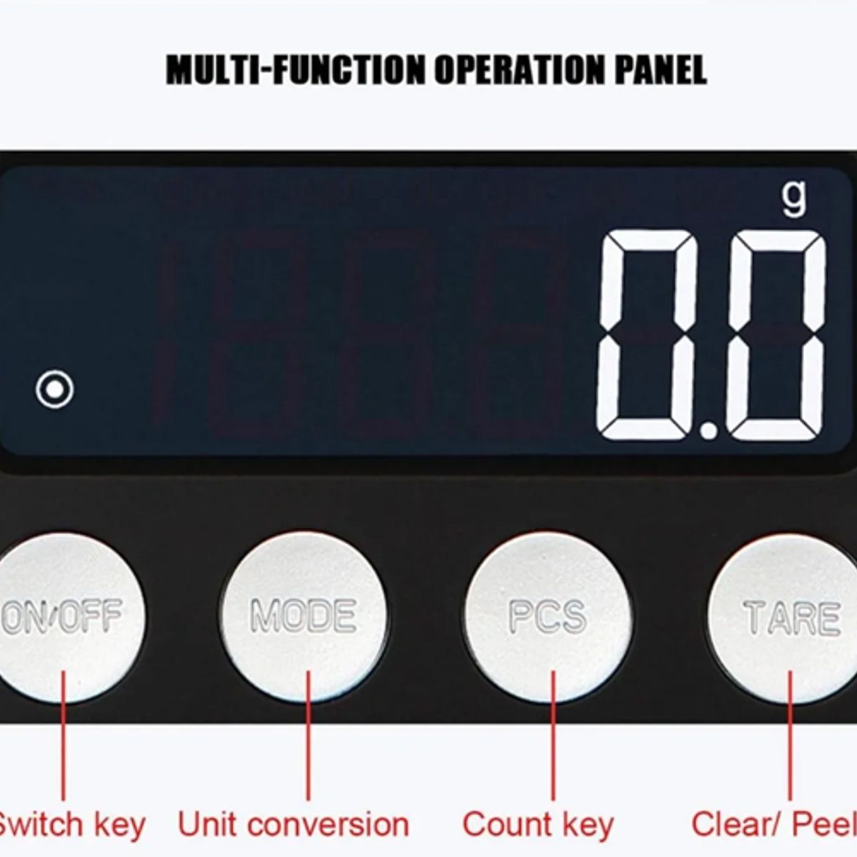GENERICO - Balanza cocina mini portátil 01g a 500g