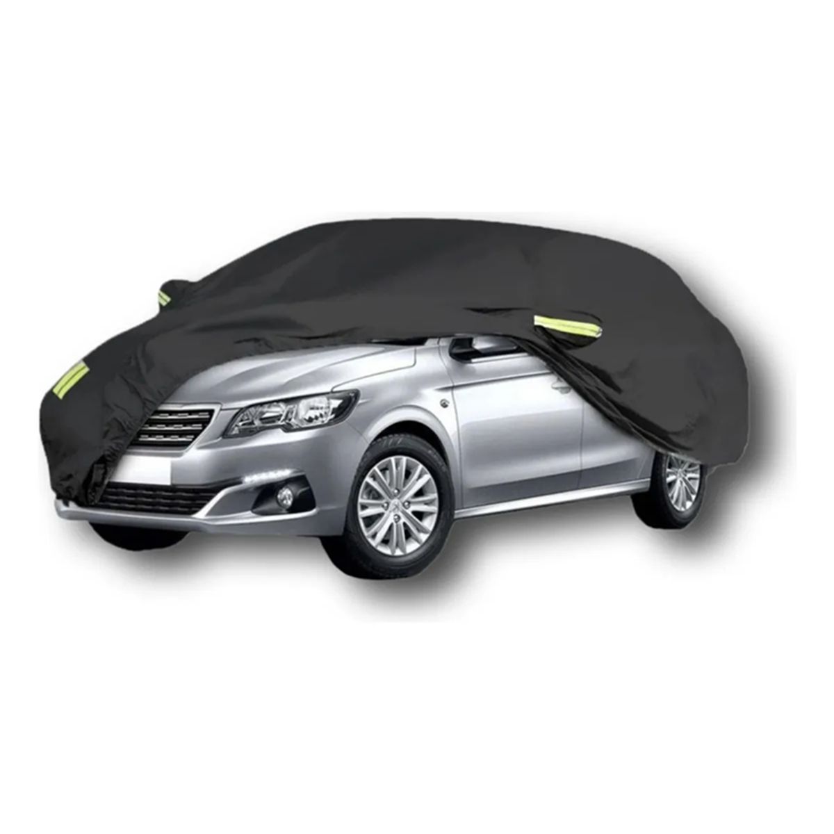 GENERICO - Carpa funda auto gruesa impermeable xl color negro