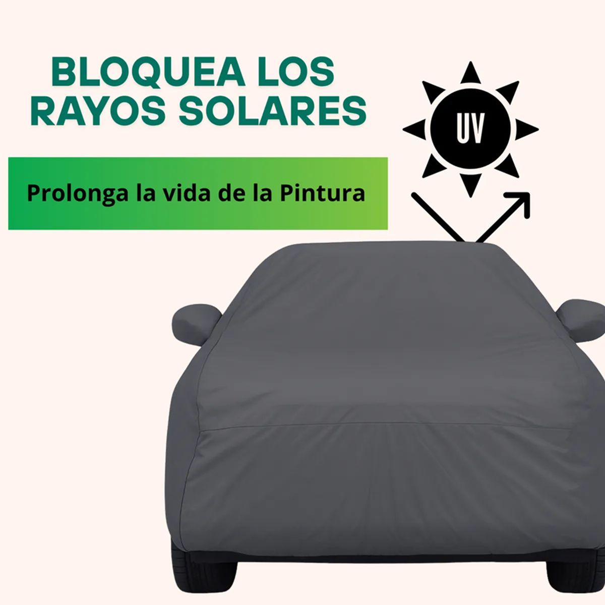 GENERICO - Carpa funda auto xl extragruesa con felpa