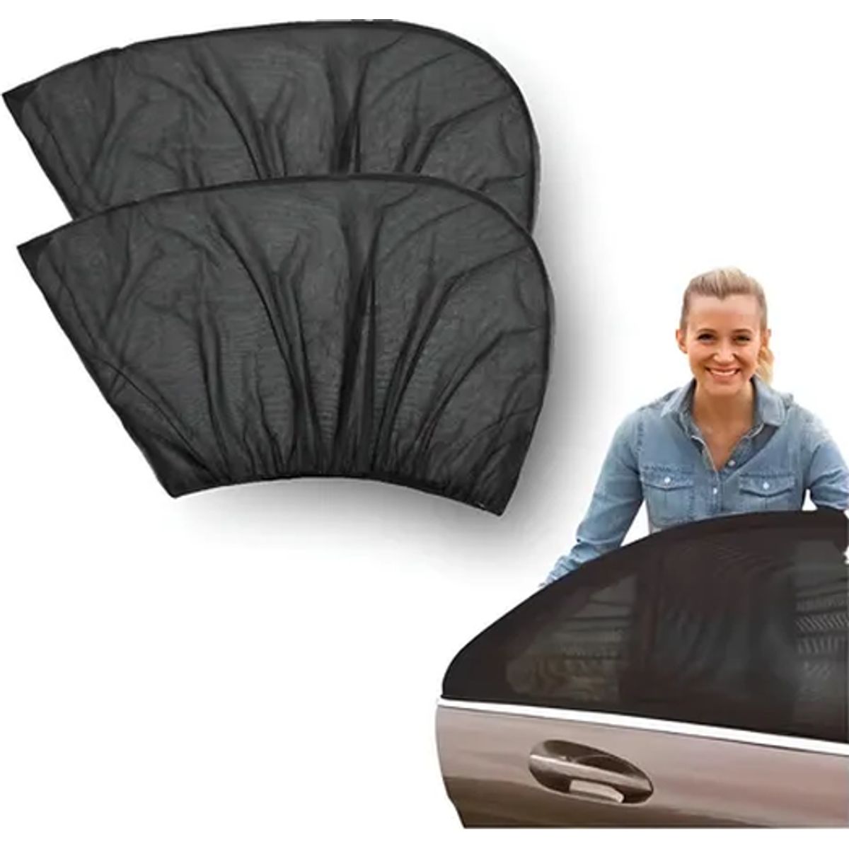 GENERICO - Malla ventana lateral auto protección sol