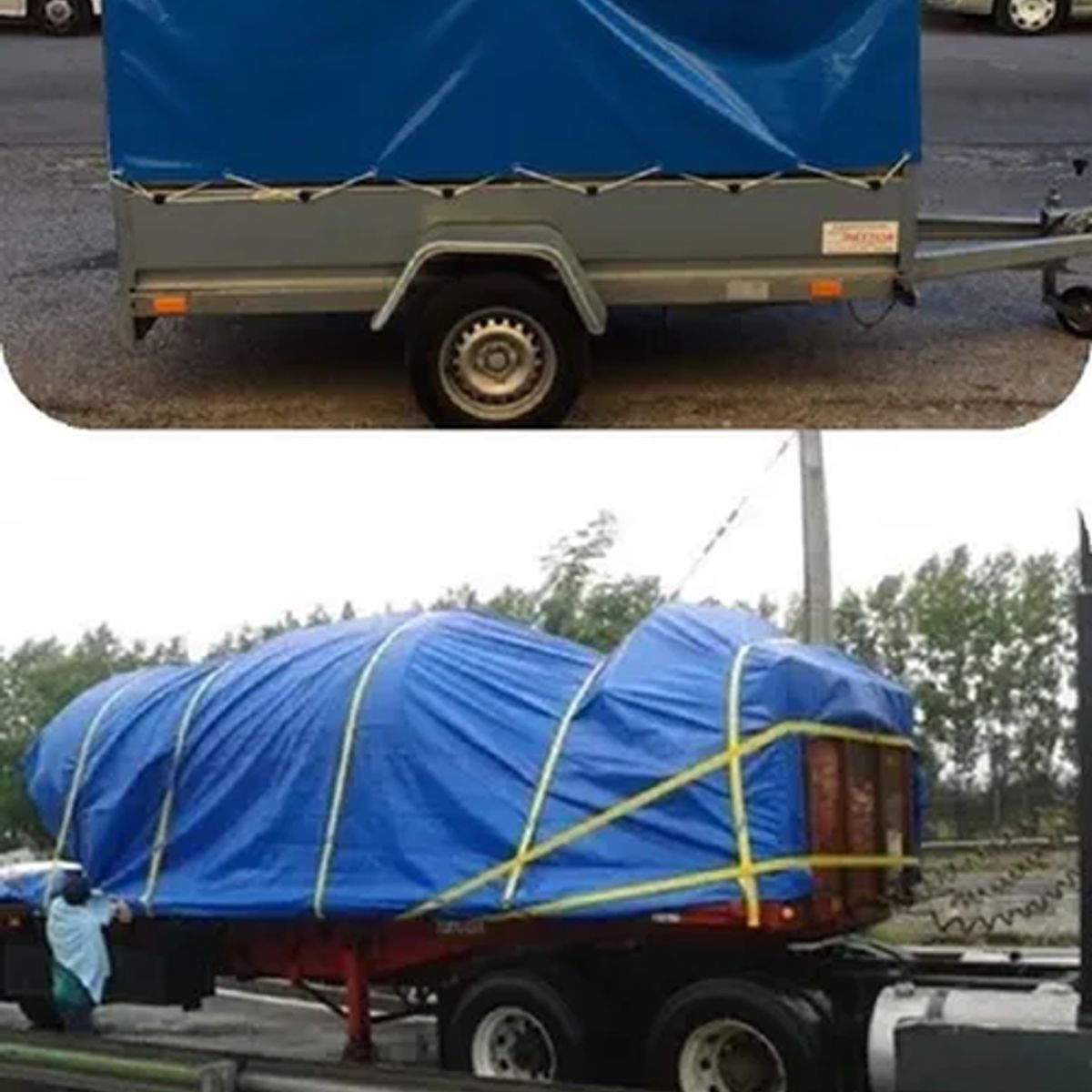 GENERICO - Pack 2 lonas impermeables multiuso 3x4m