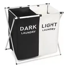 GENERICO - Cesta ropa sucia doble plegable diseño práctico