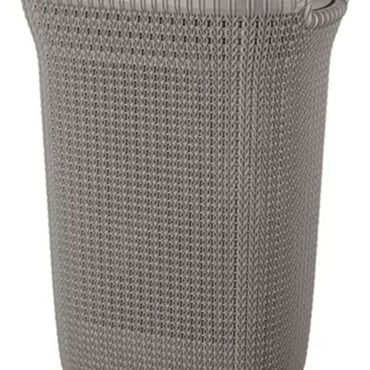 GENERICO - Canasto ropa rectangular Khipu plástico color gris
