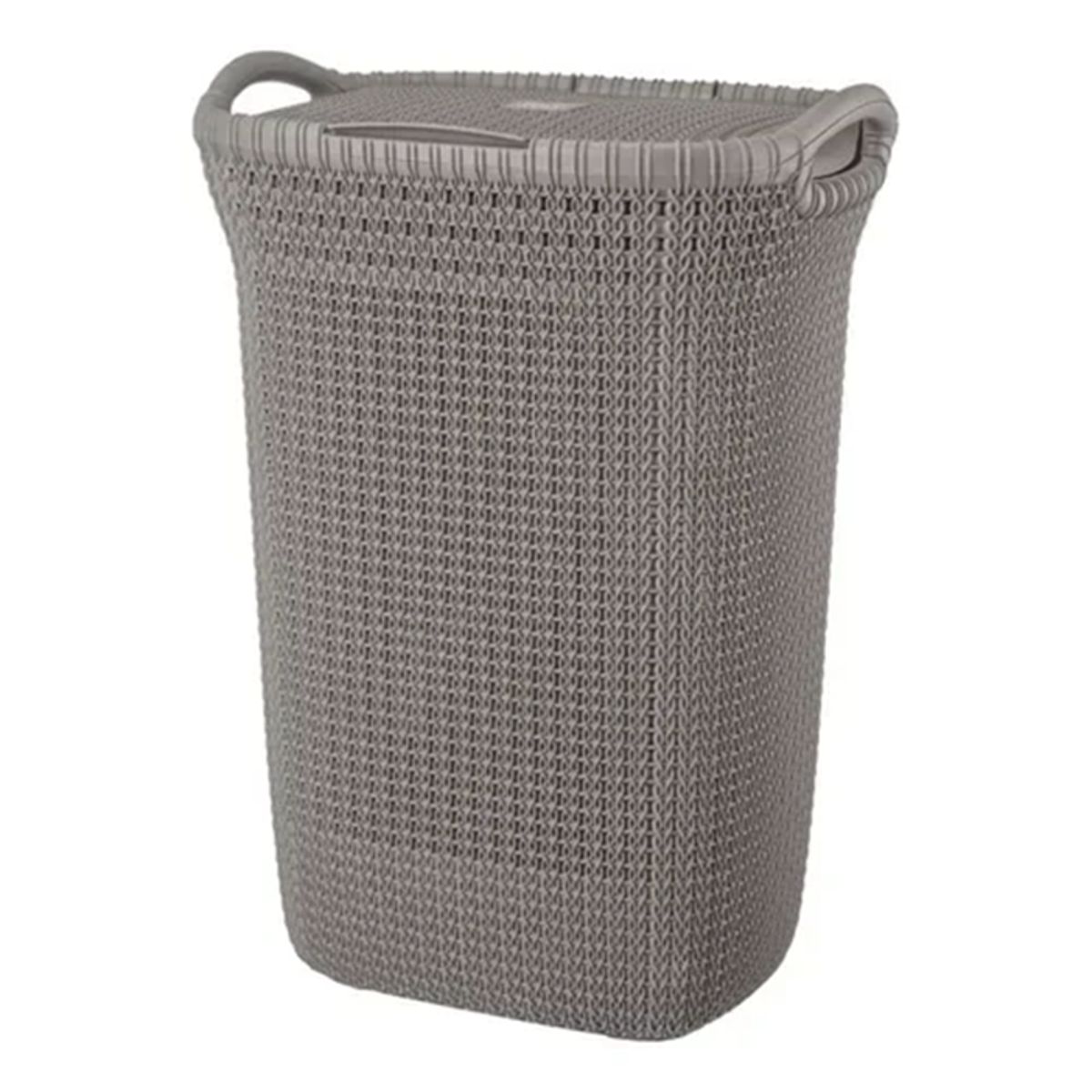 GENERICO - Canasto ropa rectangular Khipu plástico color gris