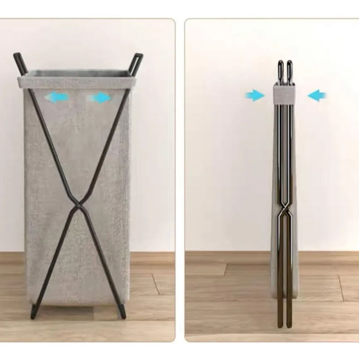 GENERICO - Cesto organizador ropa sucia tela plegable multiuso