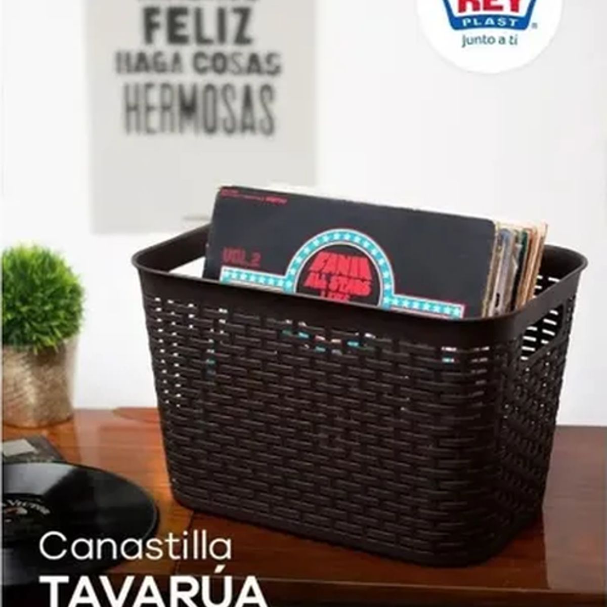 GENERICO - Caja organizadora rattan Tavarua 22l