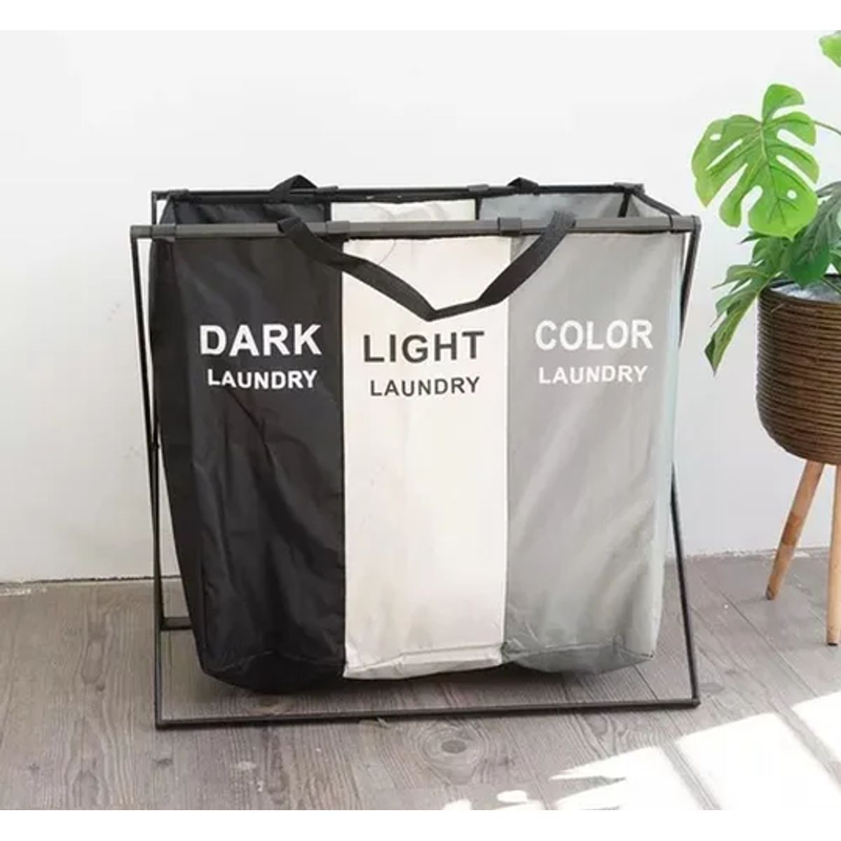 GENERICO - Canasto ropa sucia plegable organizador 3 espacios