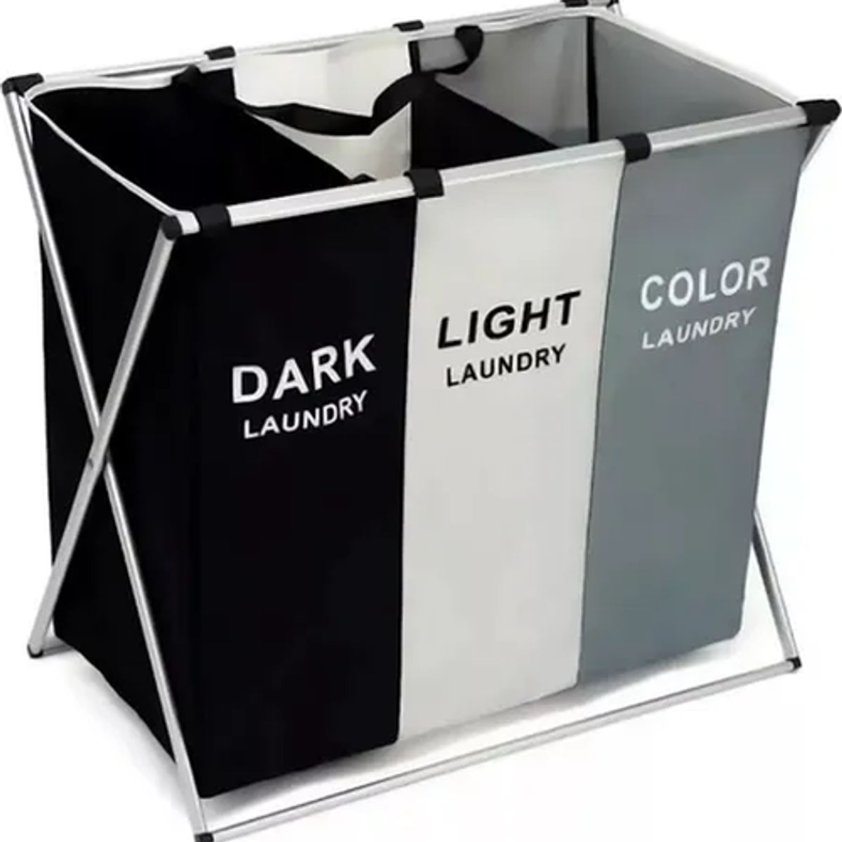 GENERICO - Canasto ropa sucia plegable organizador 3 espacios