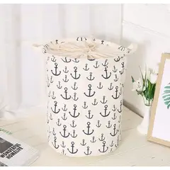 GENERICO - Canasto ropa sucia plegable diseño ancla