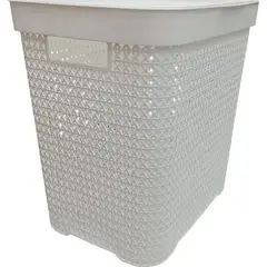 GENERICO - Canasto ropa organizador con tapa rectangular