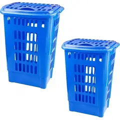 GENERICO - Cesta ropa rectangular con tapa grande