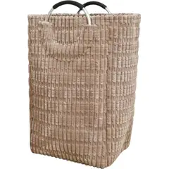 GENERICO - Canasto ropa sucia organizador tela café