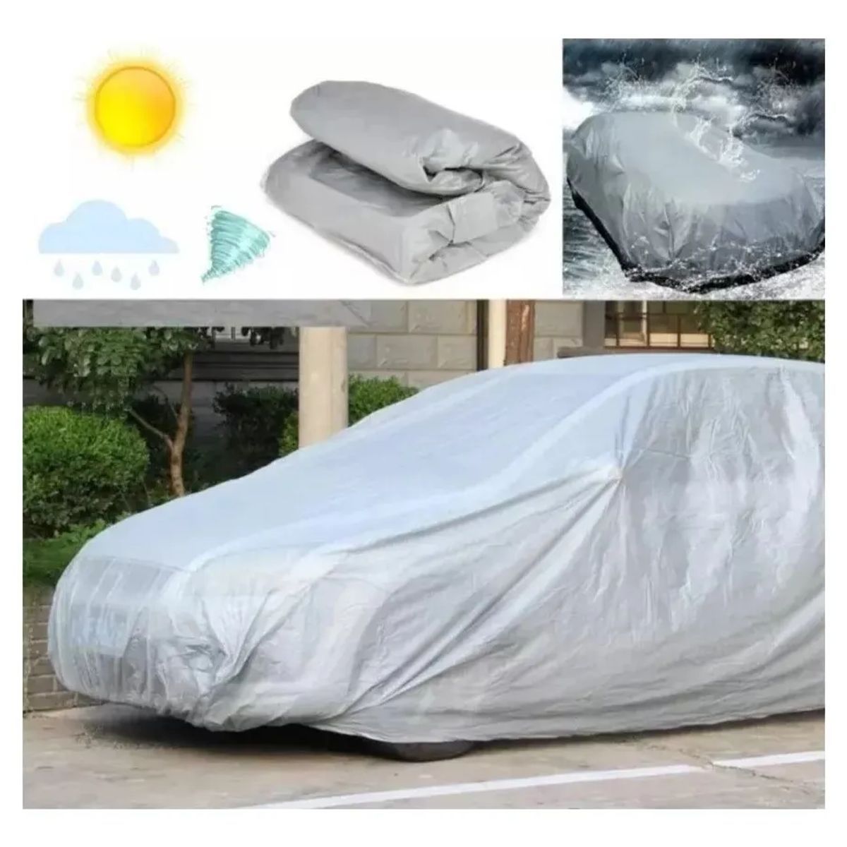 GENERICO - Carpa funda cubre auto suv premium con felpa