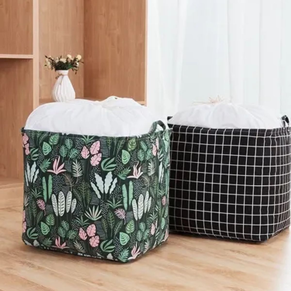 GENERICO - Cesto ropa sucia caja tela plegable diseños