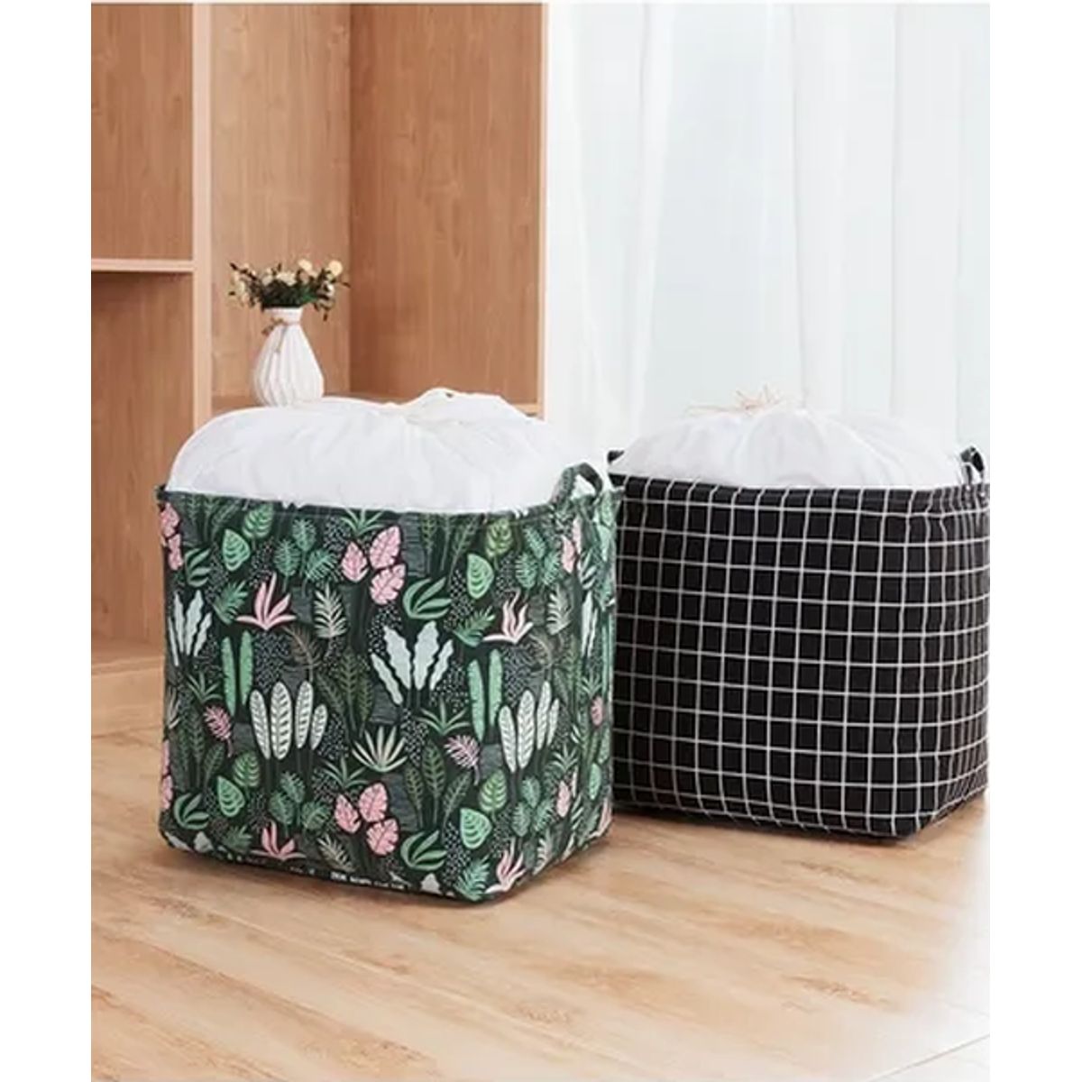 GENERICO - Cesto ropa sucia caja tela plegable diseños