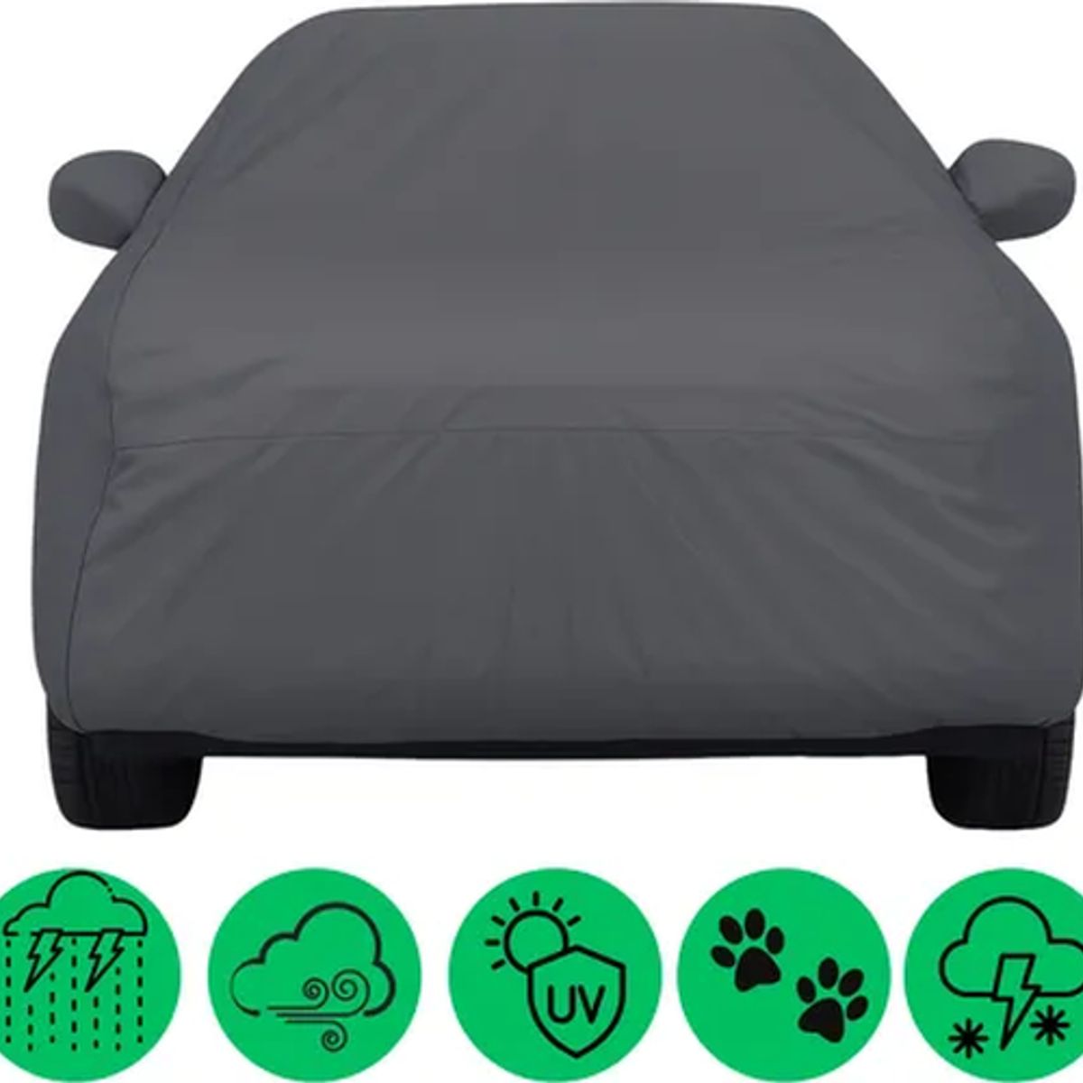 GENERICO - Carpa funda auto impermeable cierre lateral