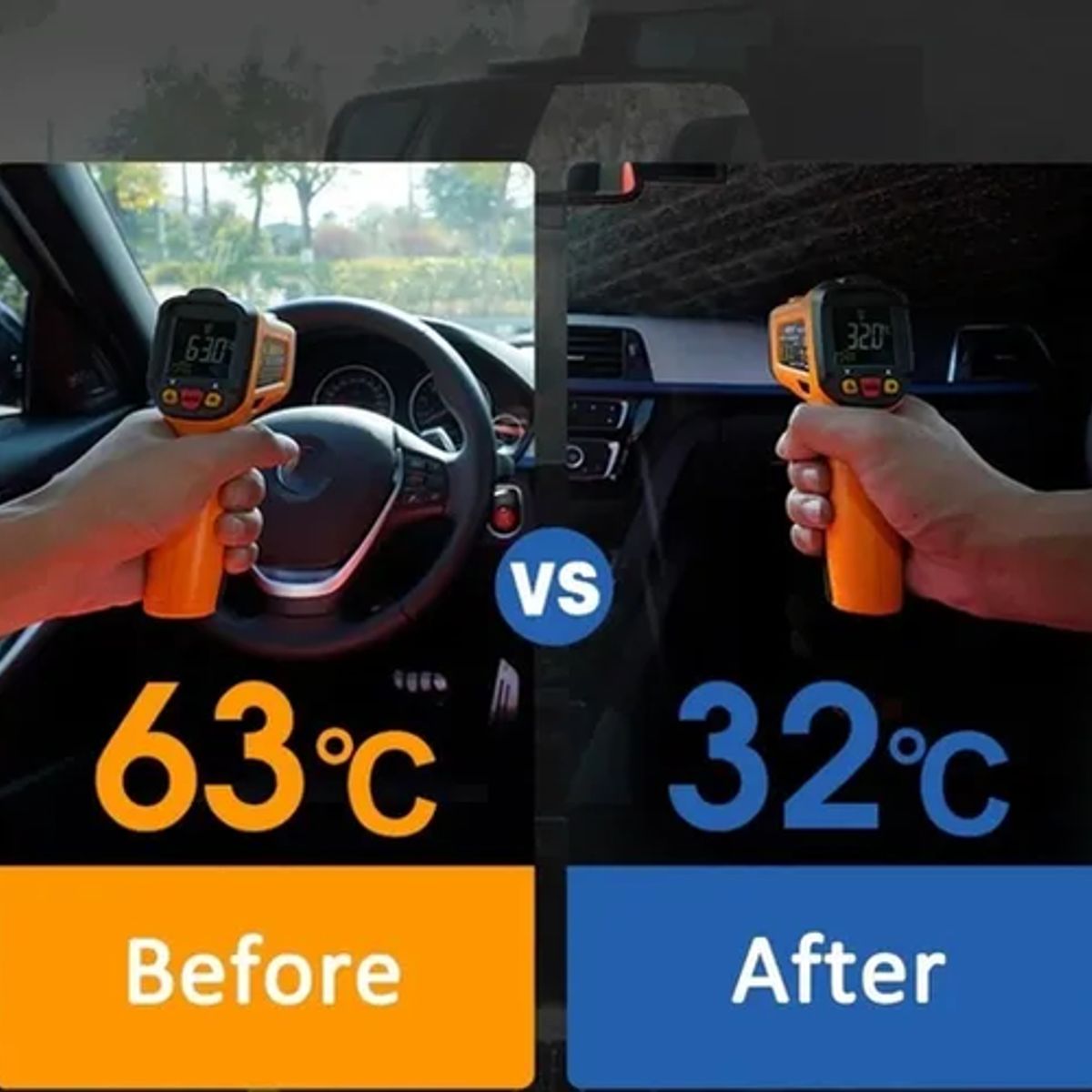 GENERICO - Protector parabrisas auto anti sol