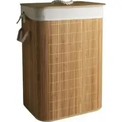 GENERICO - Cesta ropa bambú con tapa