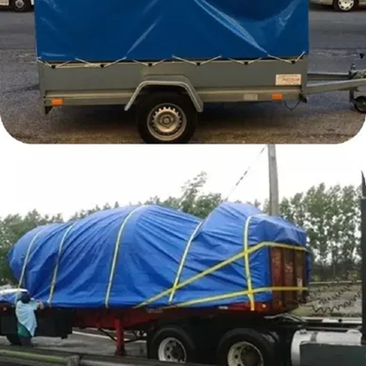 GENERICO - Pack 2 lonas impermeables 3x3m multiuso