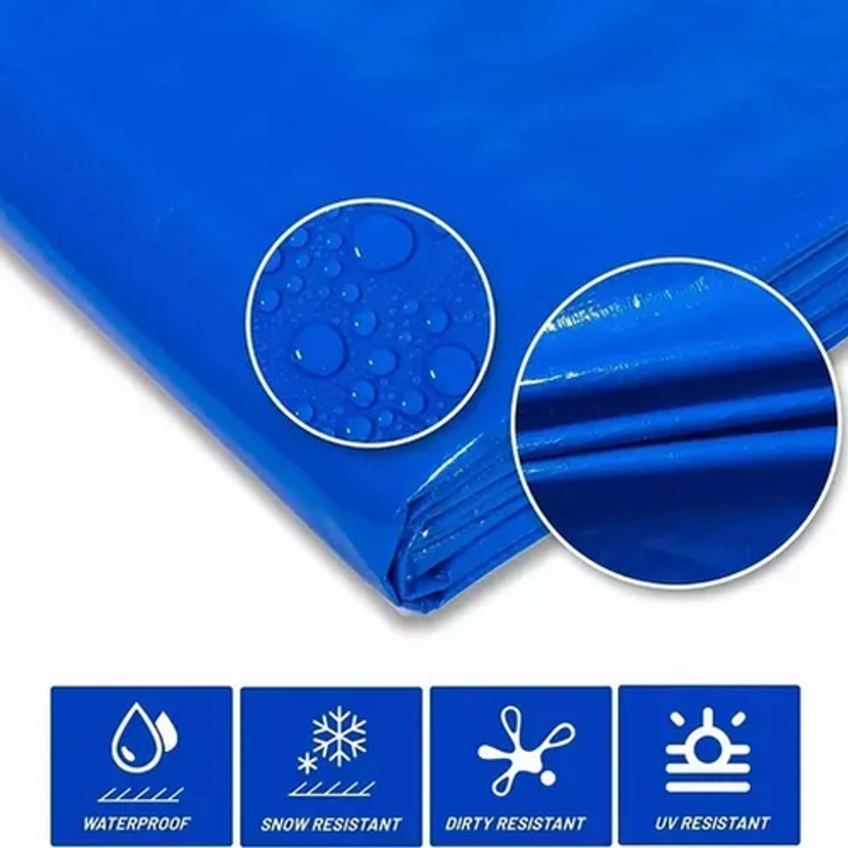 GENERICO - Carpa lona impermeable multiuso 5x6m azul