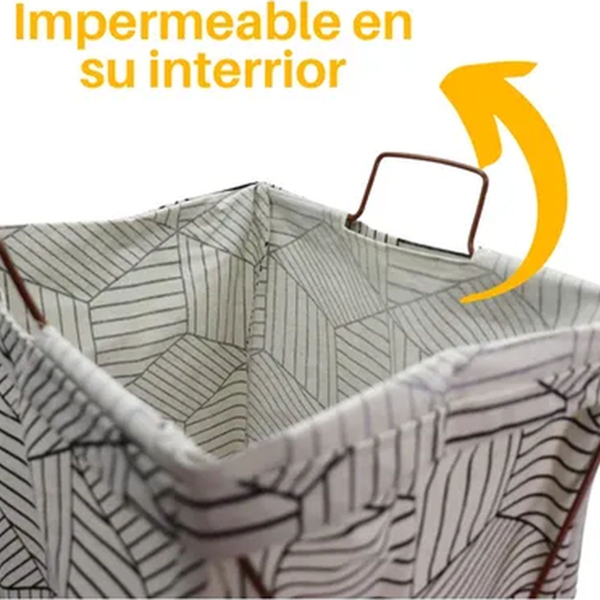 GENERICO - Cesto ropa sucia tela plegable con diseño