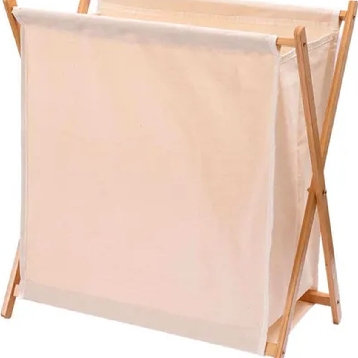 GENERICO - Cesto ropa bambú plegable color beige