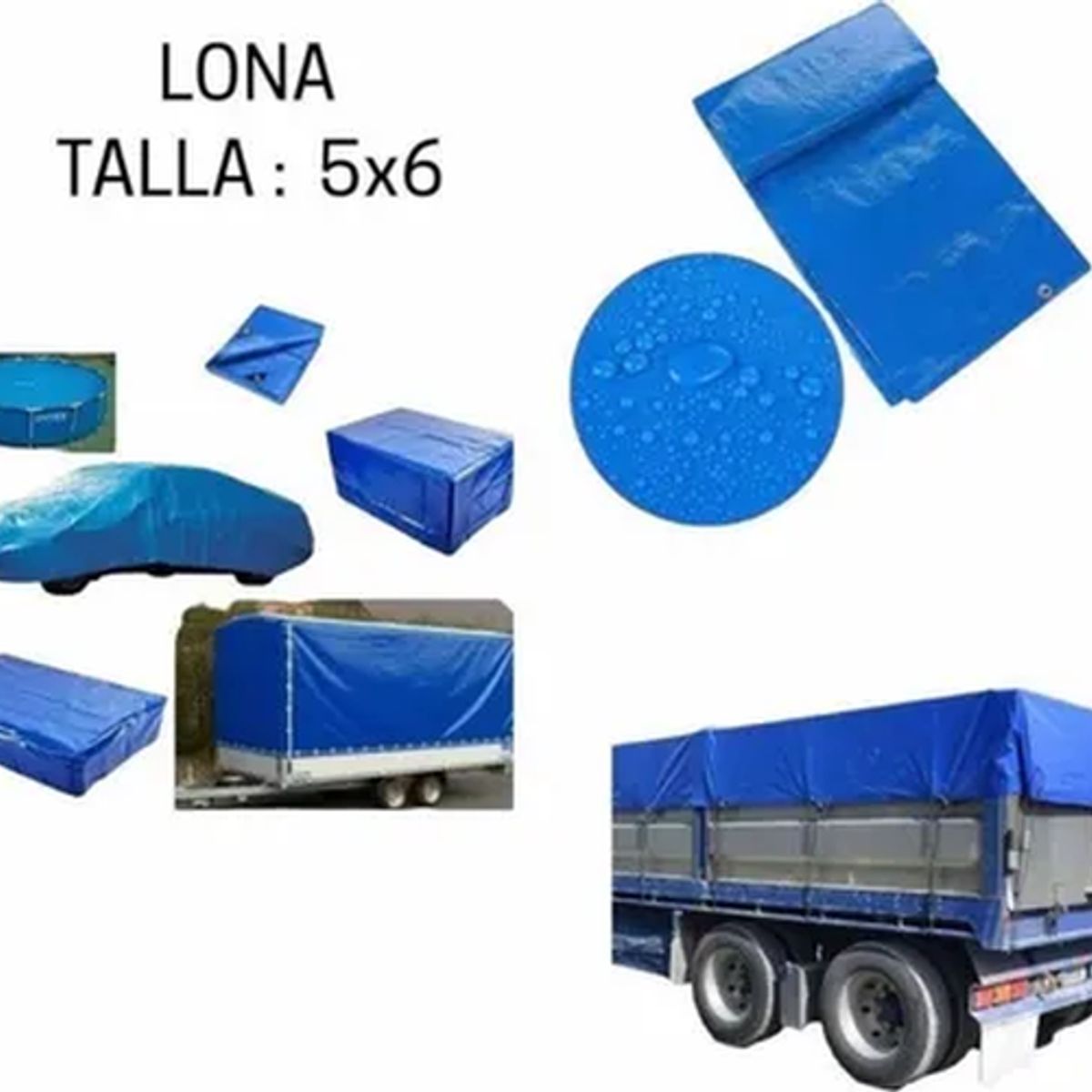 GENERICO - Lona multiuso impermeable 5x6m universal