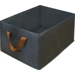 GENERICO - Cesta ropa almacenamiento con asas rectangular