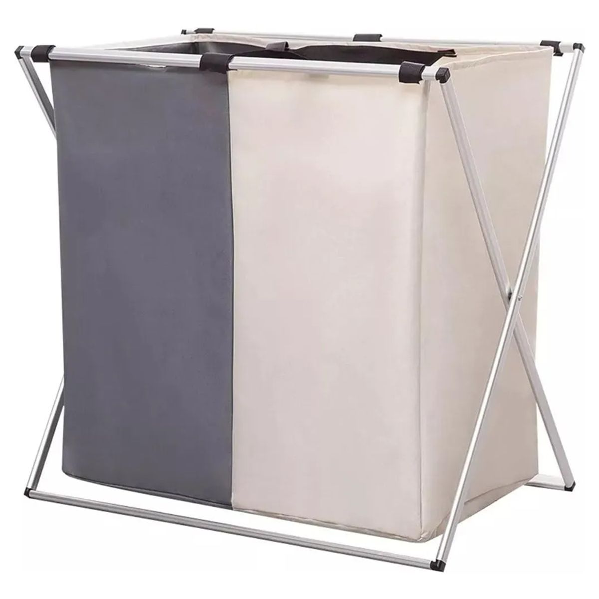 GENERICO - Canasto ropa sucia plegable doble separación