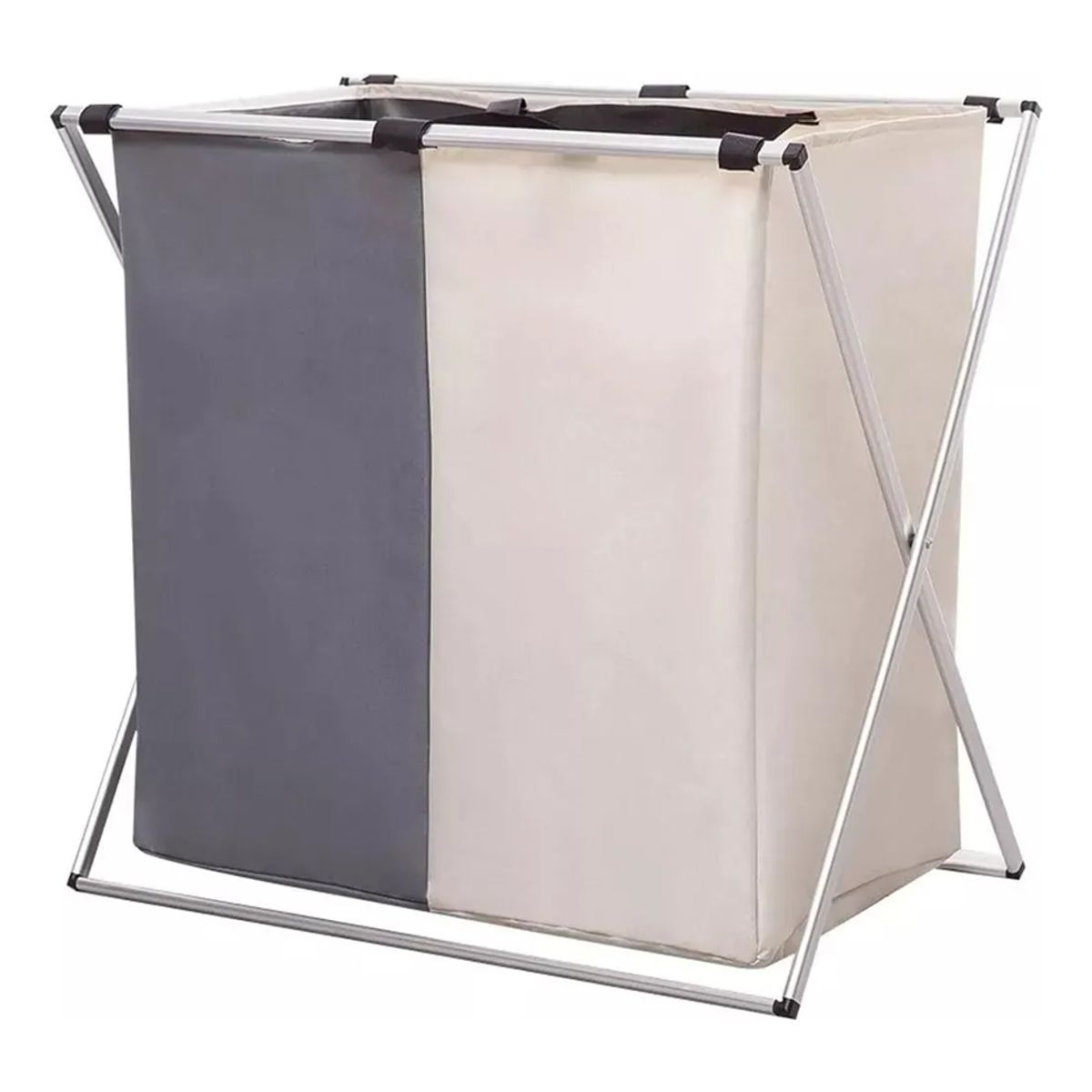 GENERICO - Canasto ropa sucia plegable doble separación