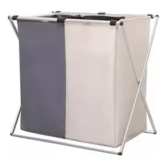 GENERICO - Canasto ropa sucia plegable doble separación