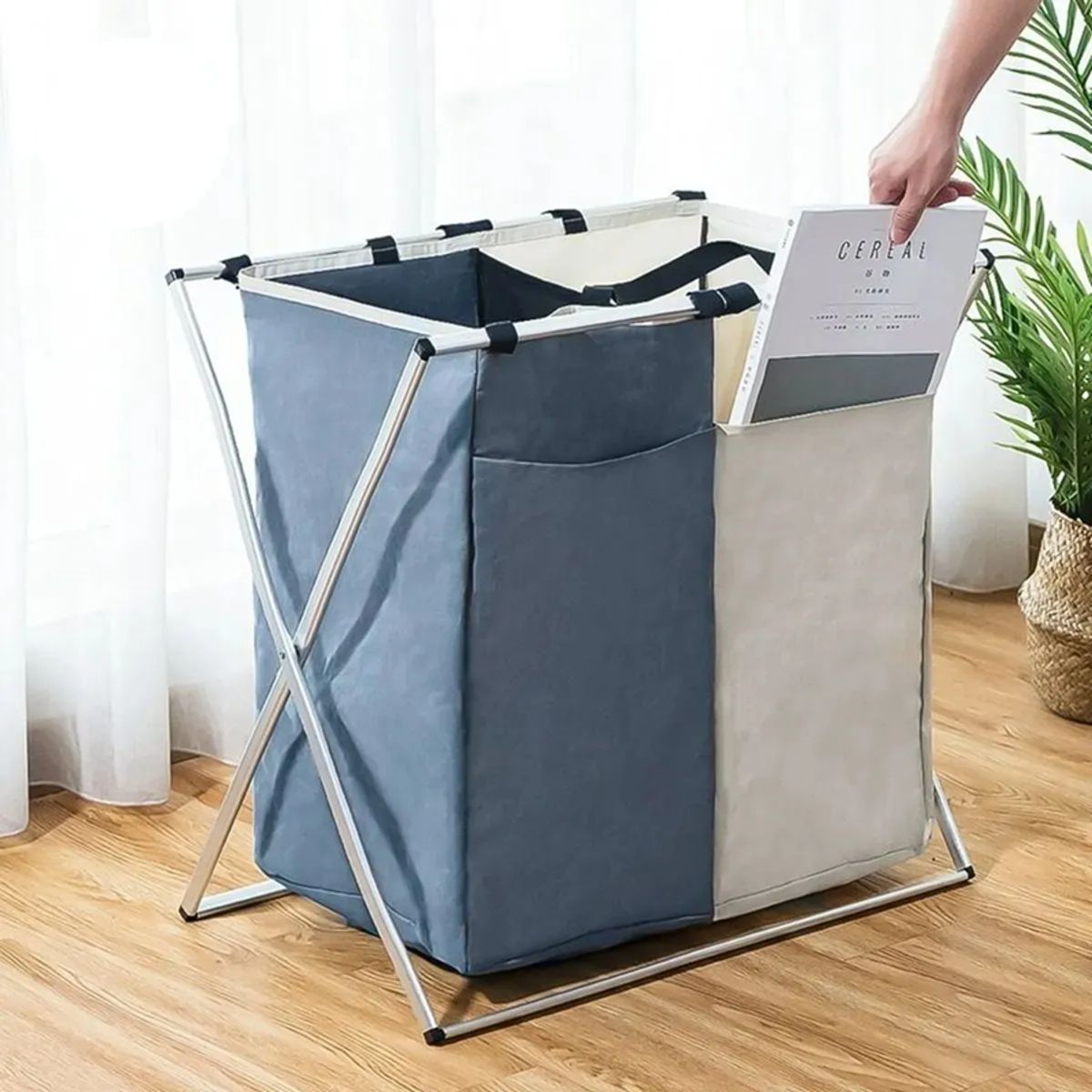 GENERICO - Cesta ropa sucia plegable doble xl
