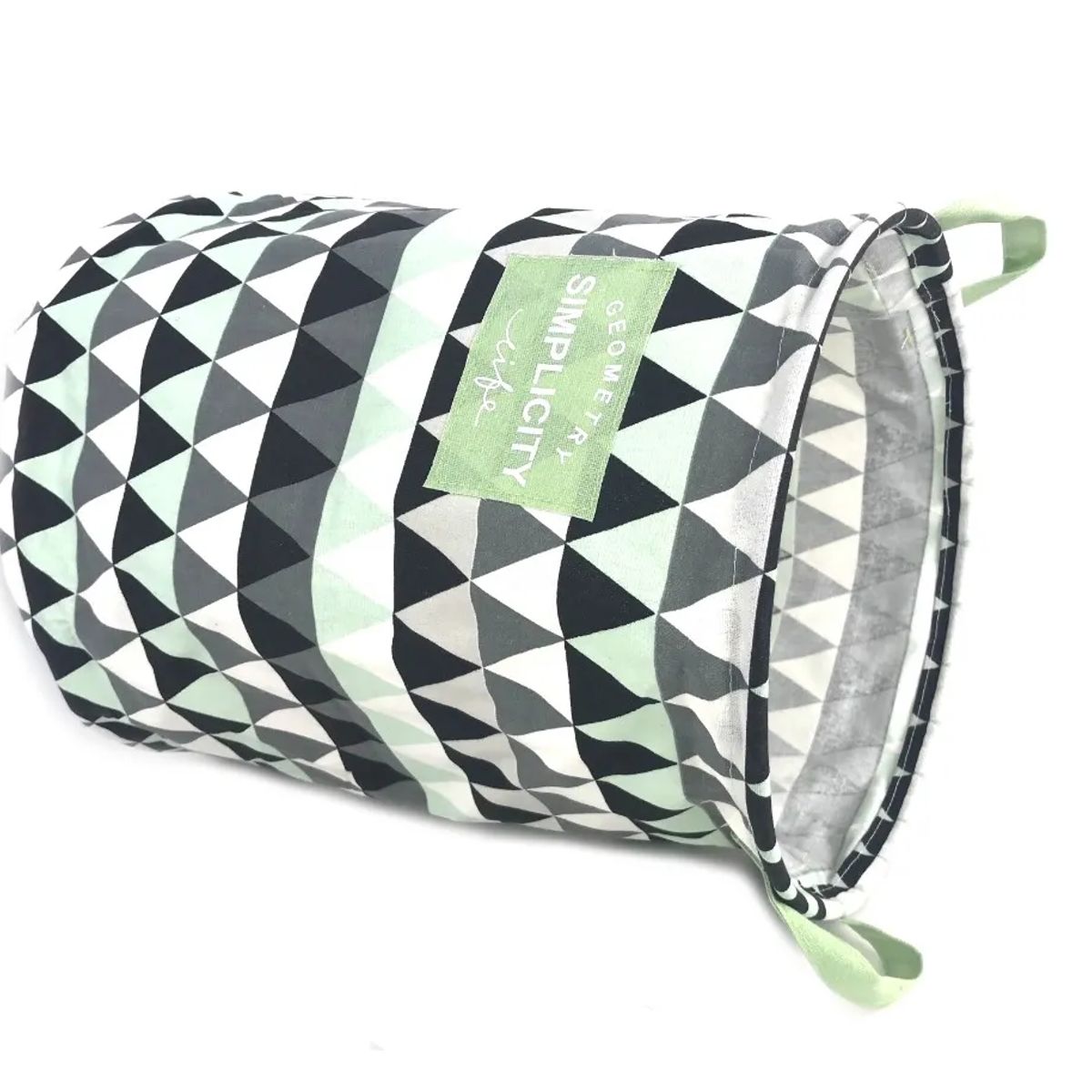 GENERICO - Cesto ropa sucia plegable diseño triángulos 35x45