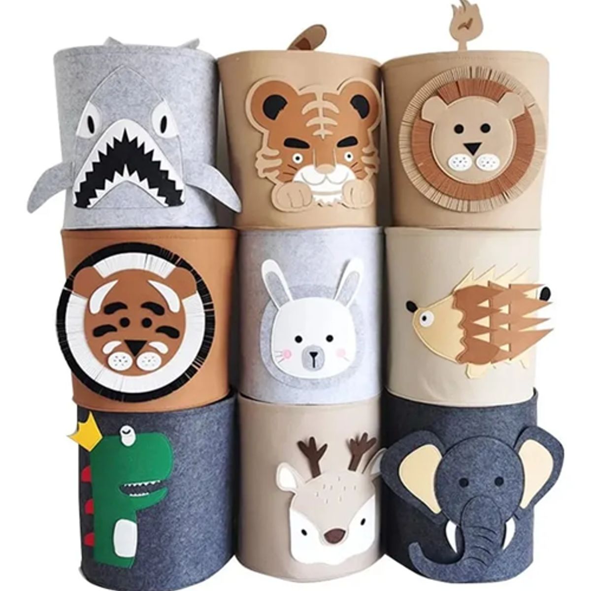 GENERICO - Canasto ropa sucia modelo crema león