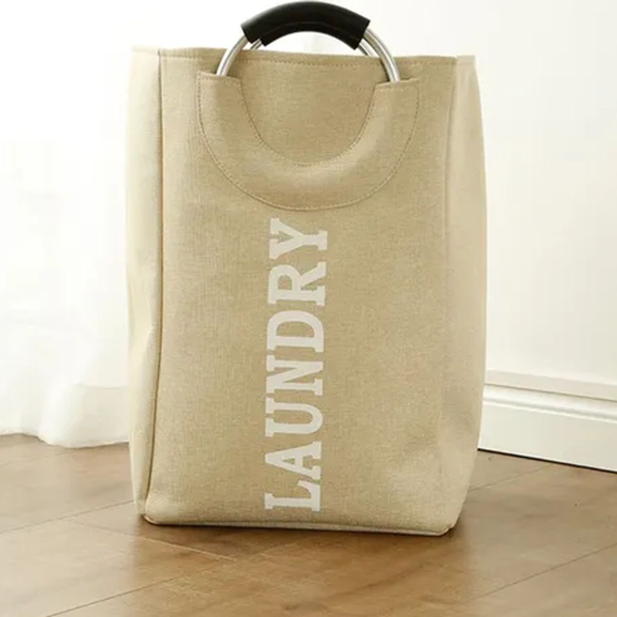 GENERICO - Cesto ropa sucia laundry plegable color beige