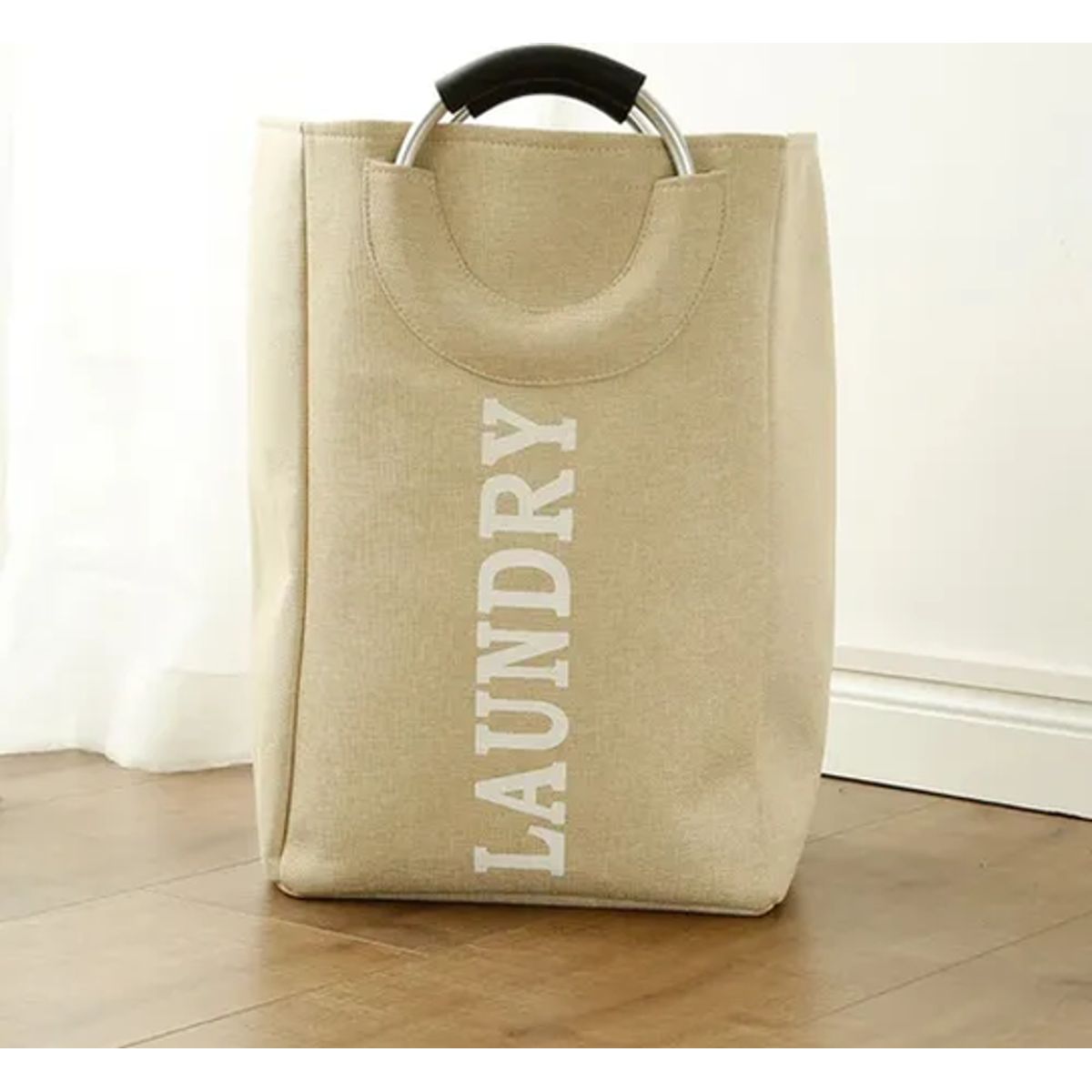 GENERICO - Cesto ropa sucia laundry plegable color beige
