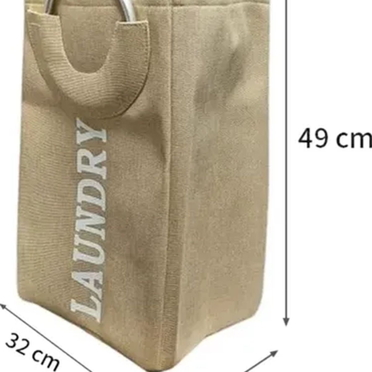 GENERICO - Cesto ropa sucia laundry plegable color beige