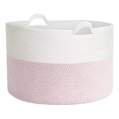 GENERICO - Cesta ropa juguetes decoración con asa