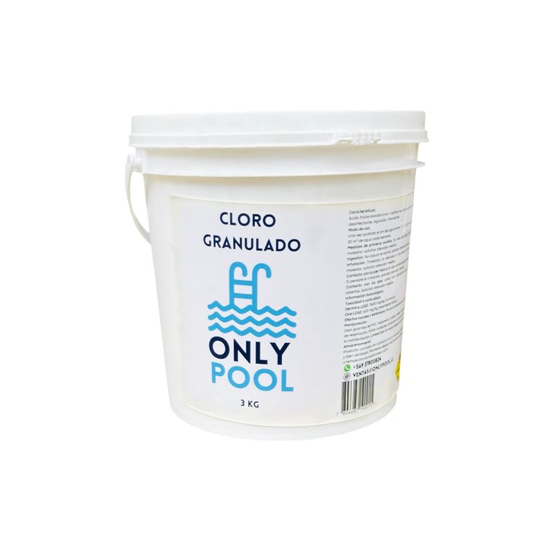 GENERICO - Cloro Piscina Granulado 3kg- Onlypool