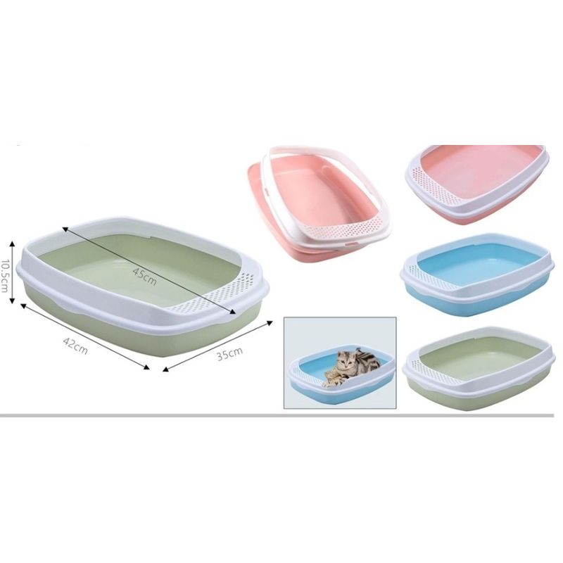 GENERICO - Arenero para Gatos Baño Sanitario para Gatos Verde