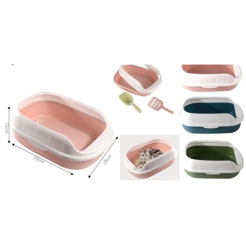 GENERICO - Arenero para Gatos Baño Sanitario para Gatos Rosa
