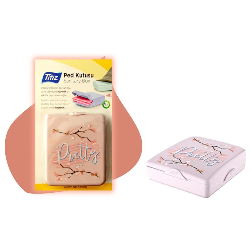 VISUALHEX LIMITADA - Almacenamiento Portatil Para Toallas Higenicas Femenino ROSA