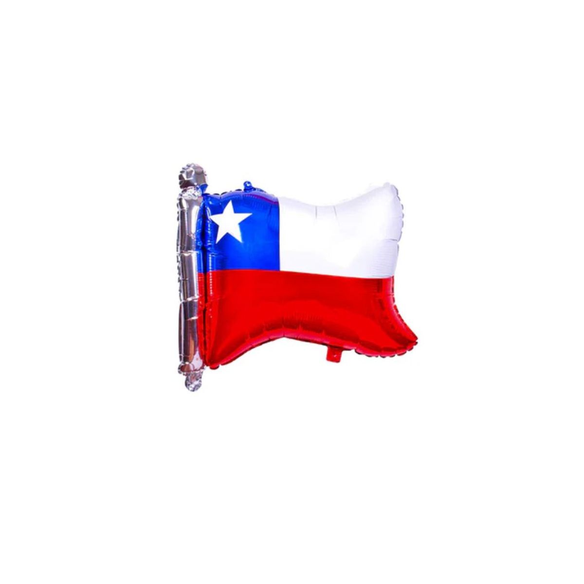 GENERICO - Globo Metalico Bandera Chile Aprox 64x55cm