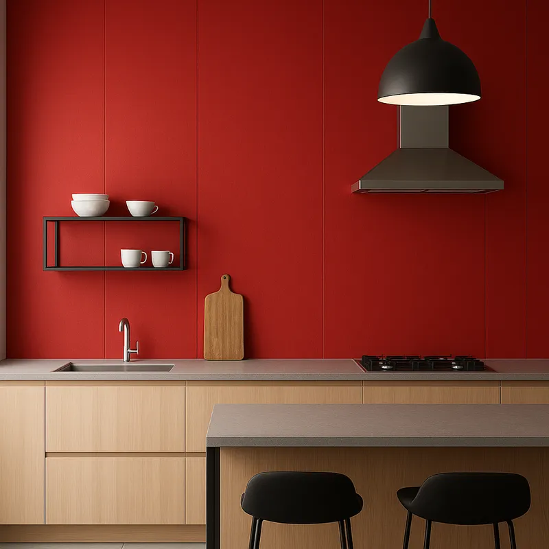 NOTWOOD - Revestimiento de muro - Wall - Rojo -  240 cm.