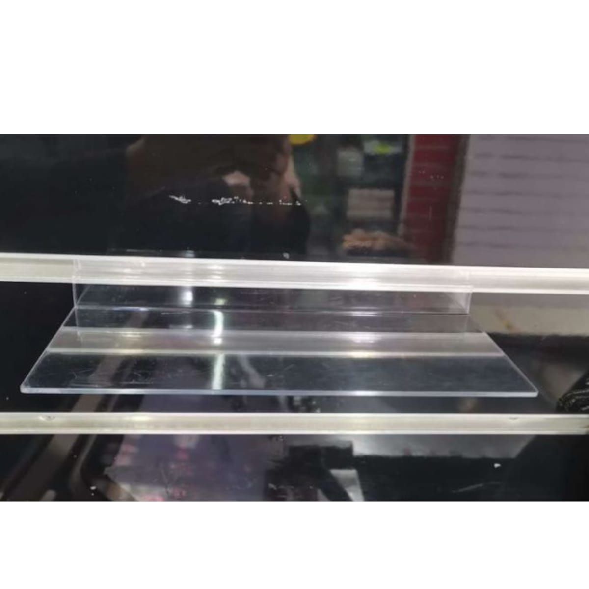 GENERICO - Pack 10 Bandejas Exhibidoras Plana Transparente 25x11cm Gms