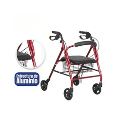 BOTICAMED - Andador de 4 ruedas plegable BM-9144L