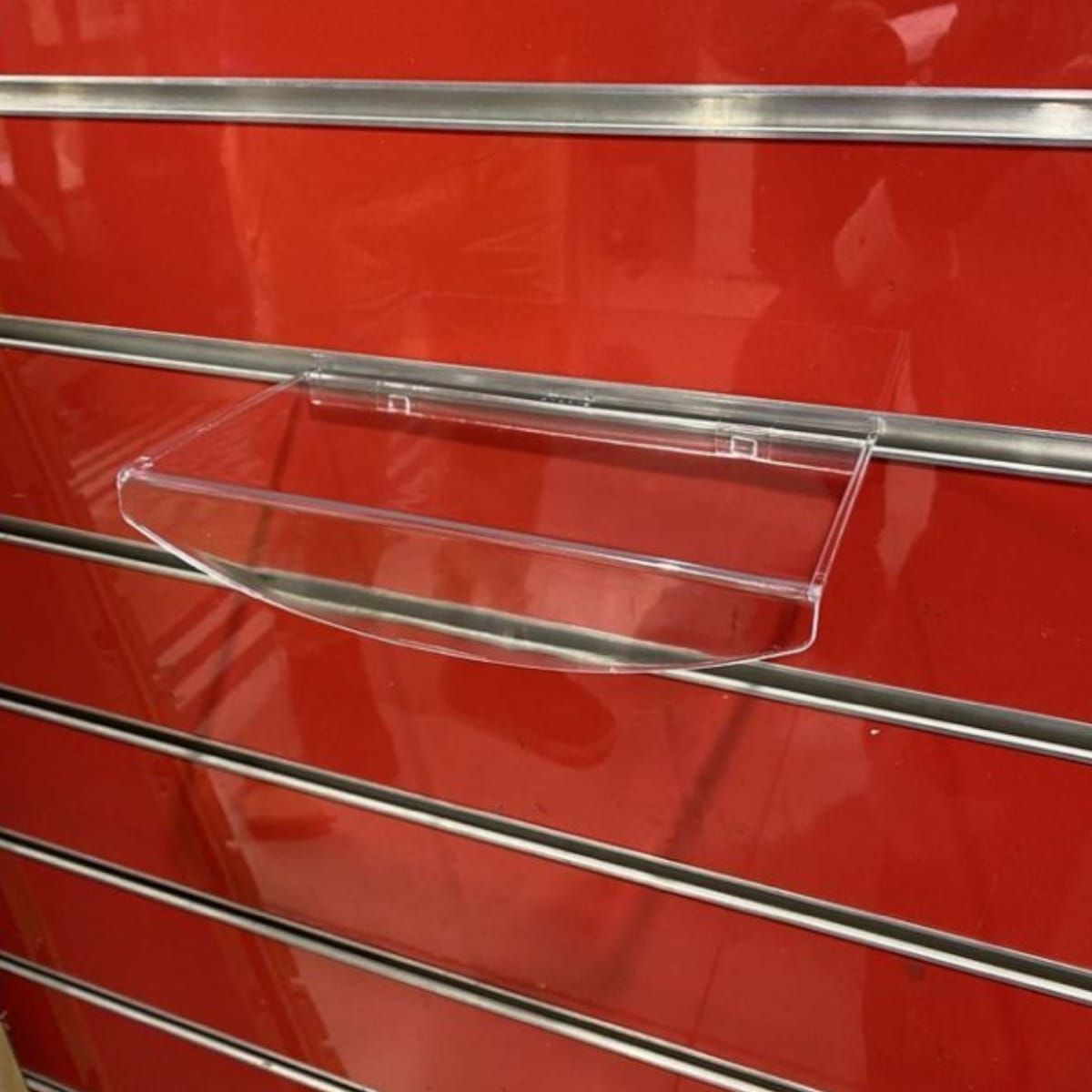 GENERICO - Set 10  Exhibidor Acrilico Transparente Curva 23cm Gms