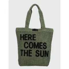 AZALEIA - Cartera Mujer Rafia Tote Verde