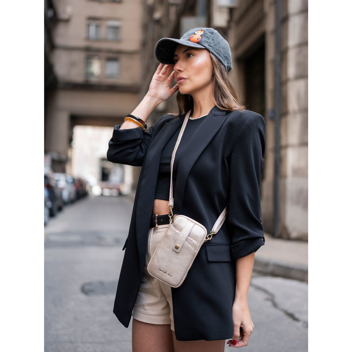 AZALEIA - Jockey Algodón Mujer Monkey Cap Gris AZALEIA
