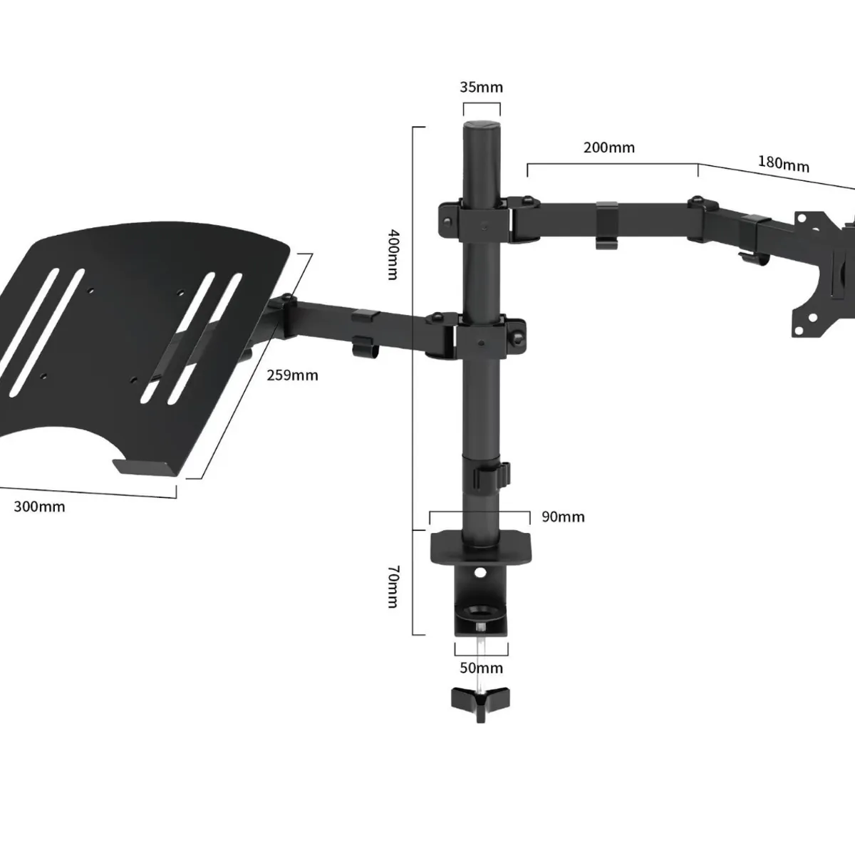 ATURE - Soporte De Pared Modelo Generica Para Notebook  Tv